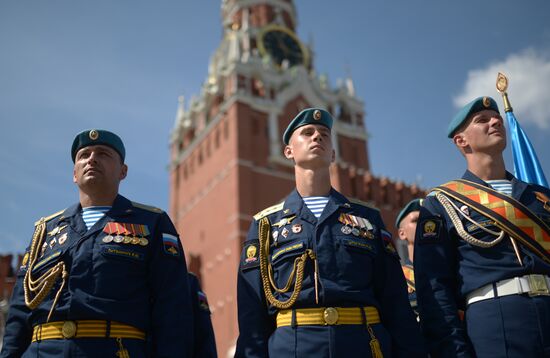 Paratroopers' Day on Red Square