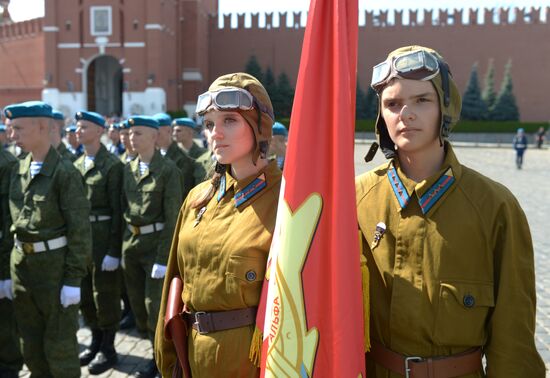 Paratroopers' Day on Red Square