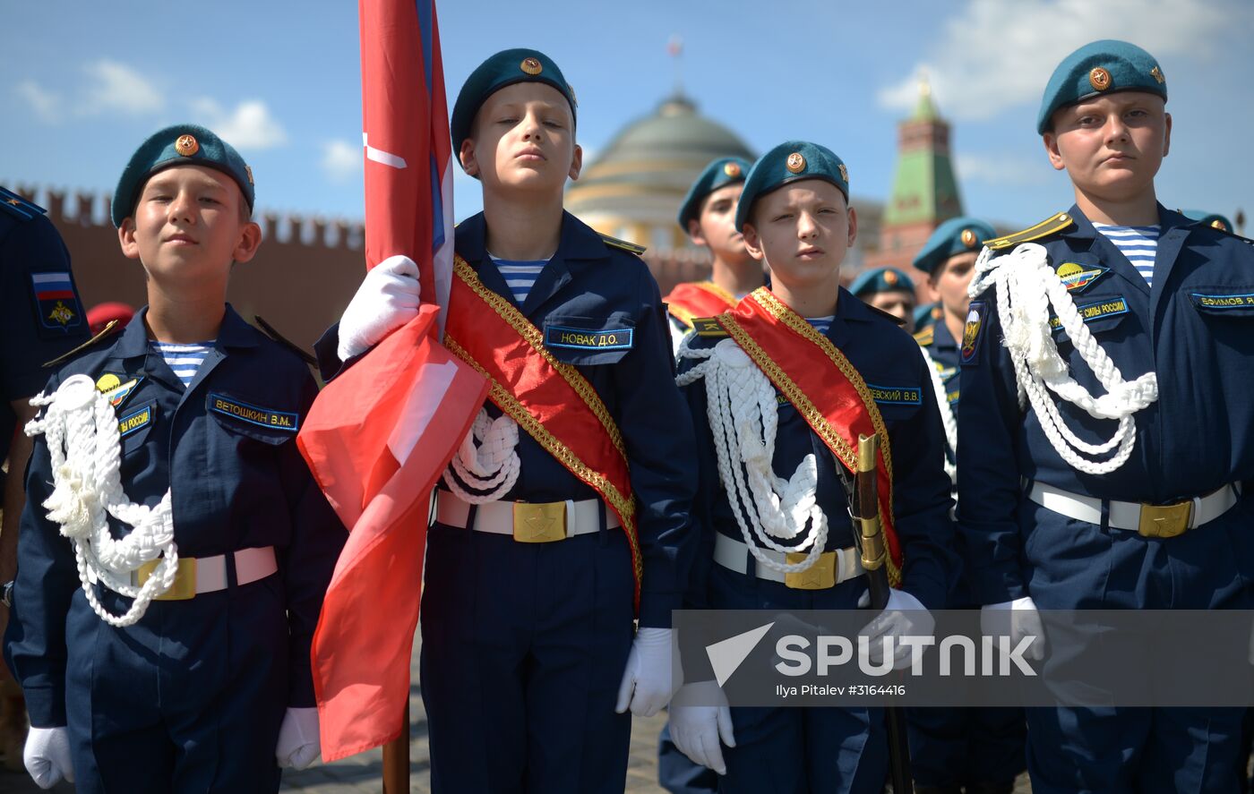 Paratroopers' Day on Red Square