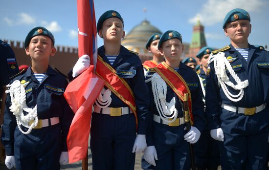 Paratroopers' Day on Red Square