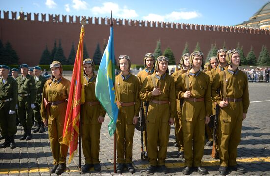 Paratroopers' Day on Red Square