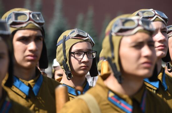 Paratroopers' Day on Red Square