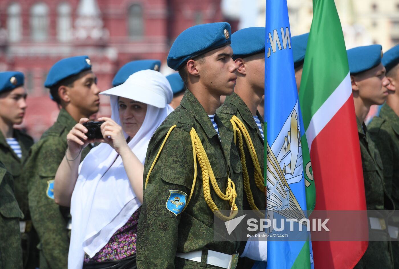 Paratroopers' Day on Red Square