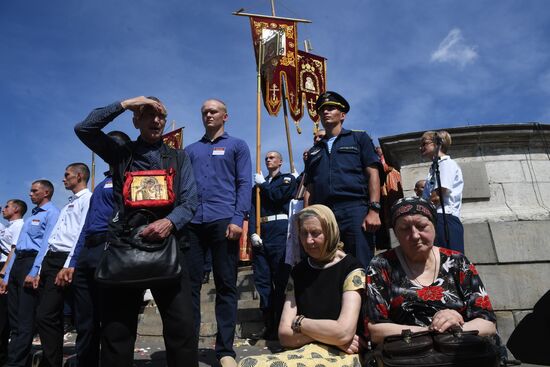 Paratroopers' Day on Red Square