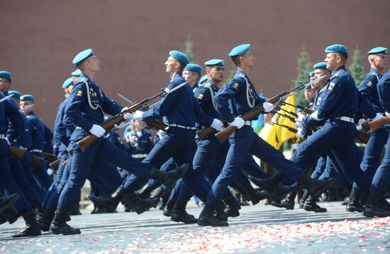 Paratroopers' Day on Red Square