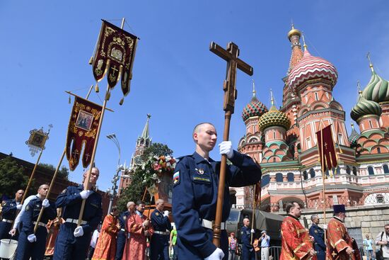 Paratroopers' Day on Red Square