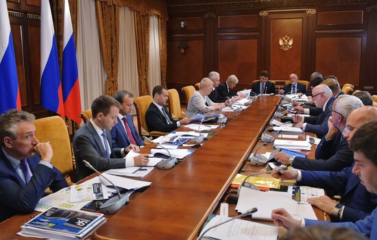 Prime Minister Dmitry Medvedev at Skolkovo Foundation Board of Trustees meeting