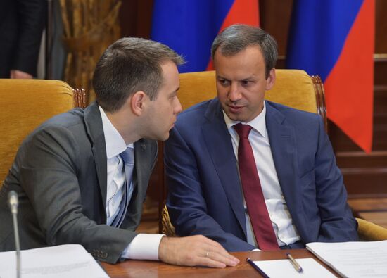 Prime Minister Dmitry Medvedev at Skolkovo Foundation Board of Trustees meeting