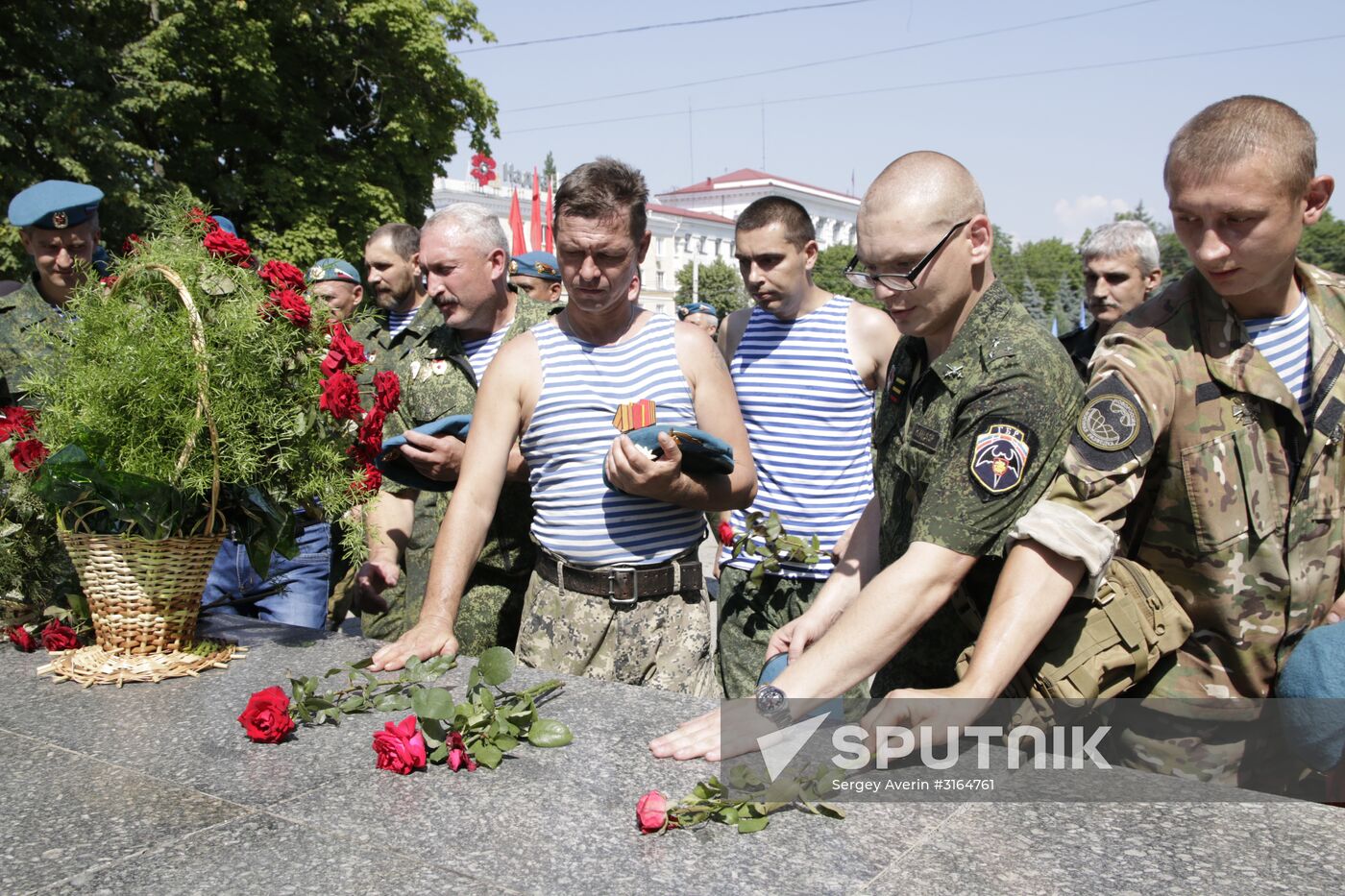 Paratroopers' Day celebration in Lugansk