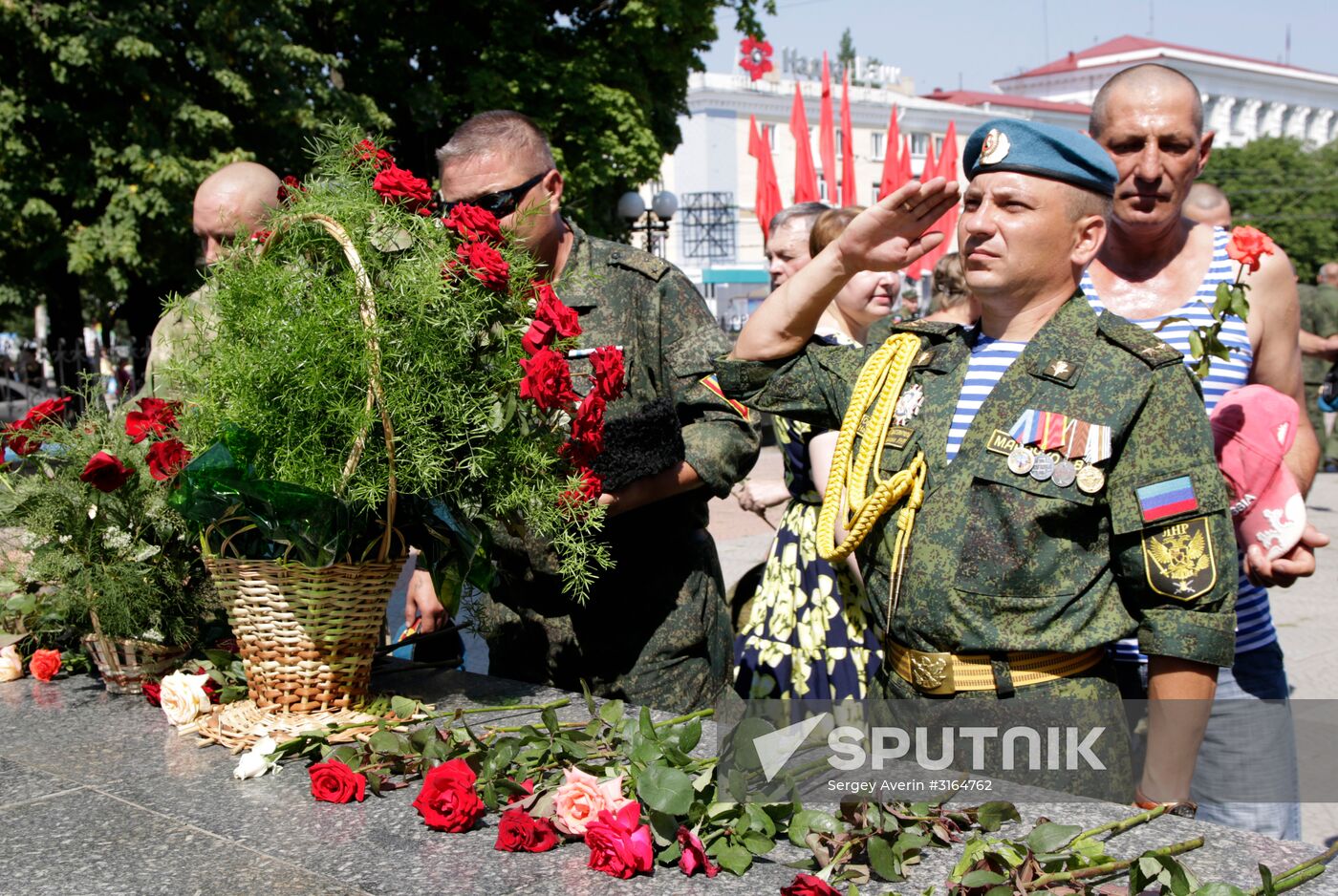 Paratroopers' Day celebration in Lugansk