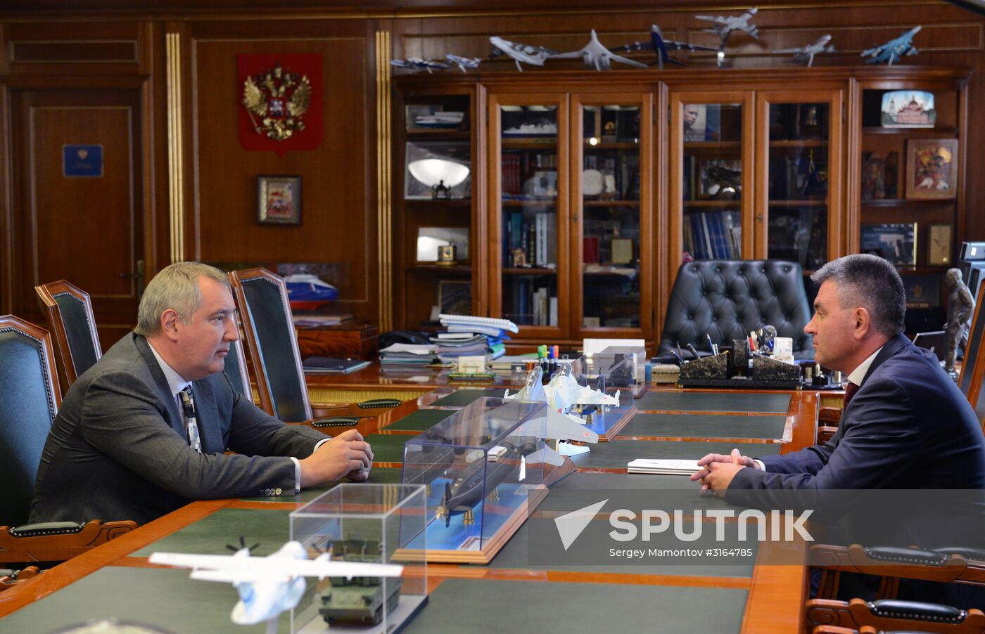 Prime Minister Dmitry Rogozin meets with President of Transnistria Vadim Krasnoselsky