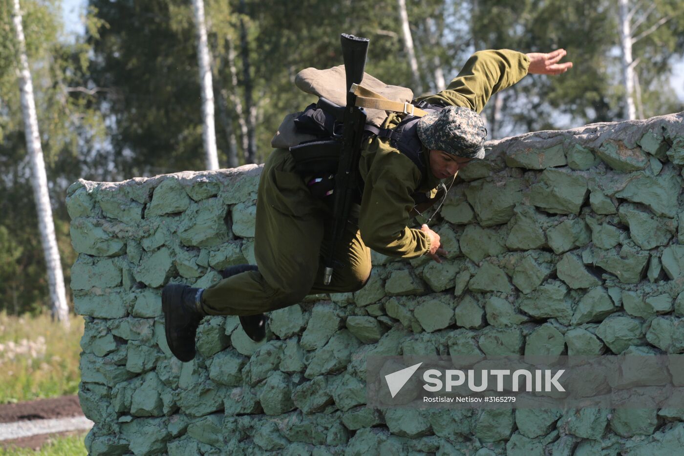 Army Scout Masters international contest in Novosibirsk Region