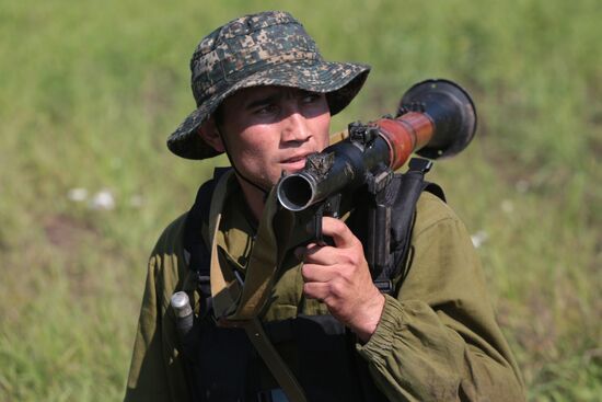 Army Scout Masters international contest in Novosibirsk Region