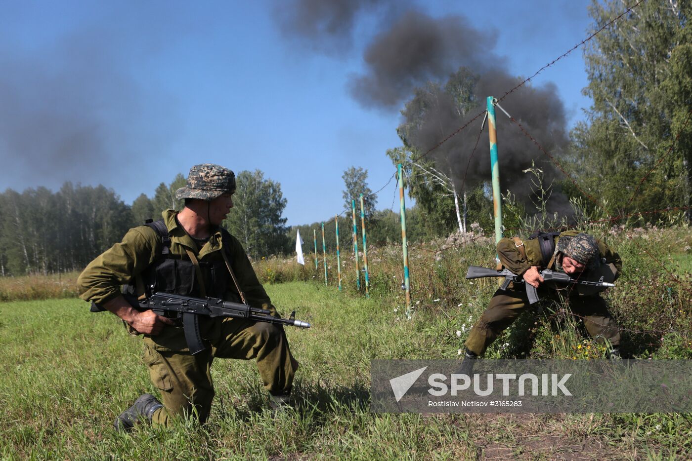 Army Scout Masters international contest in Novosibirsk Region