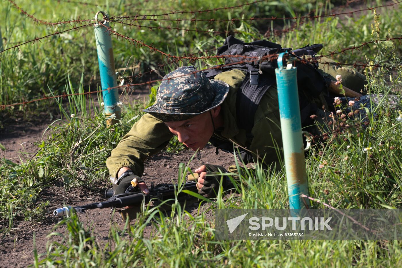 Army Scout Masters international contest in Novosibirsk Region