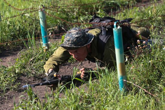 Army Scout Masters international contest in Novosibirsk Region