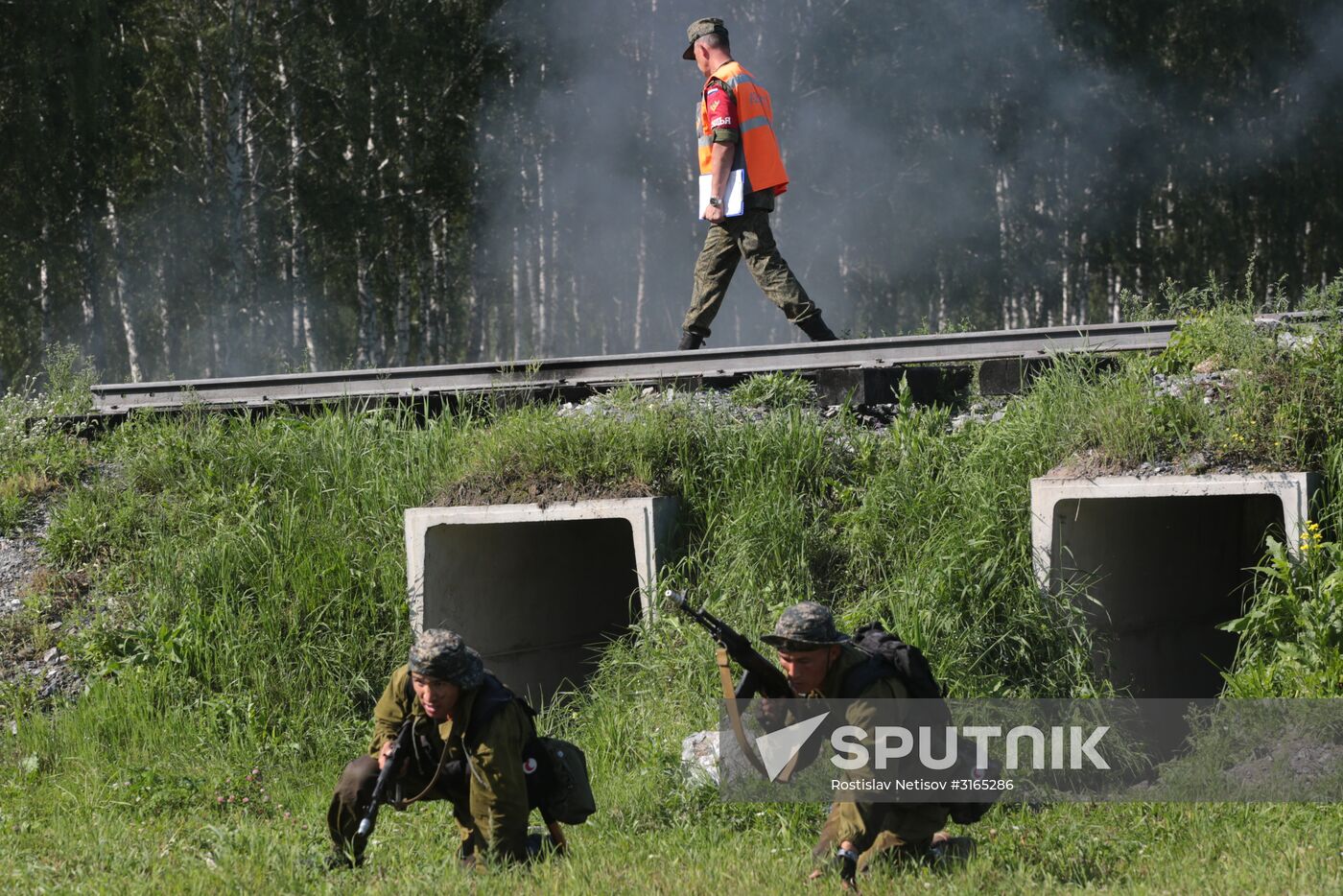 Army Scout Masters international contest in Novosibirsk Region