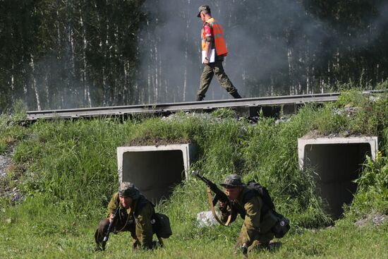 Army Scout Masters international contest in Novosibirsk Region