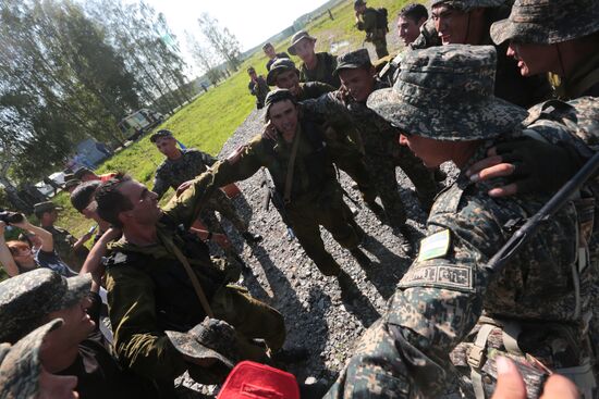 Army Scout Masters international contest in Novosibirsk Region