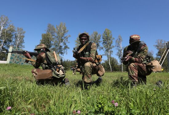 Army Scout Masters international contest in Novosibirsk Region