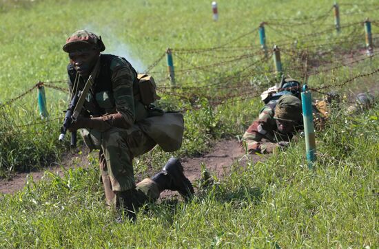 Army Scout Masters international contest in Novosibirsk Region