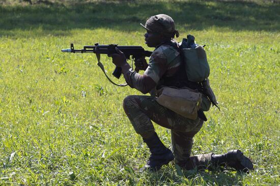 Army Scout Masters international contest in Novosibirsk Region
