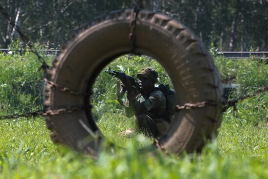 Army Scout Masters international contest in Novosibirsk Region