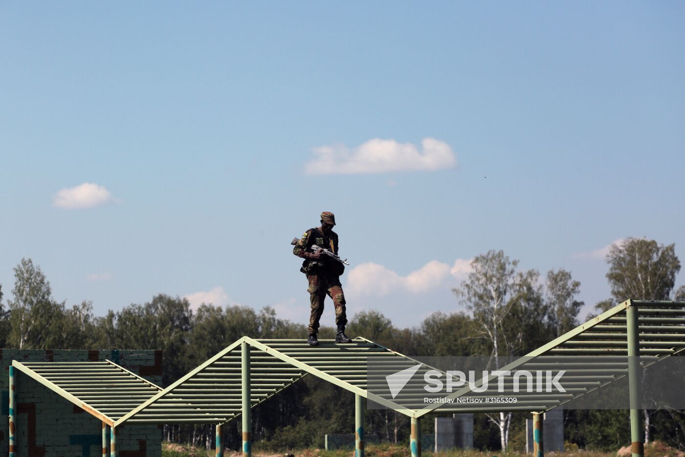Army Scout Masters international contest in Novosibirsk Region