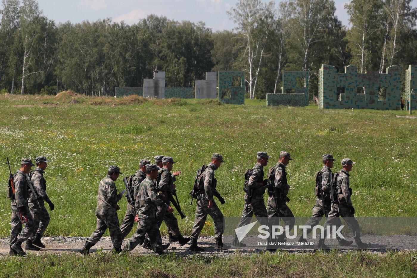 Army Scout Masters international contest in Novosibirsk Region