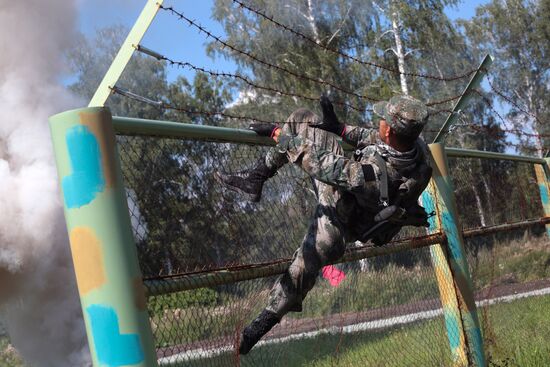 Army Scout Masters international contest in Novosibirsk Region