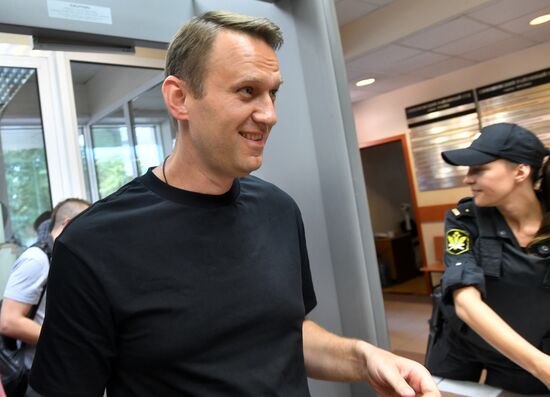 Simonovsky Court hears Alexei Navalny's case