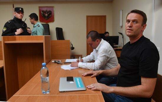 Simonovsky Court hears Alexei Navalny's case