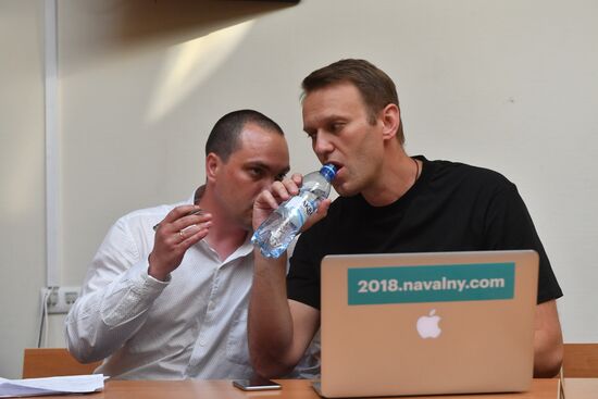 Simonovsky Court hears Alexei Navalny's case