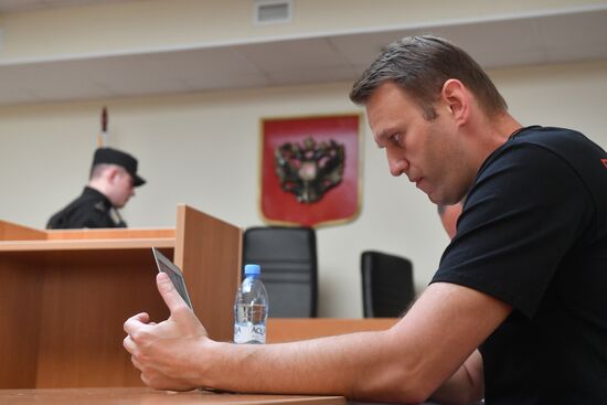 Simonovsky Court hears Alexei Navalny's case
