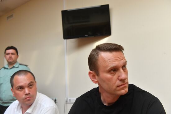 Simonovsky Court hears Alexei Navalny's case