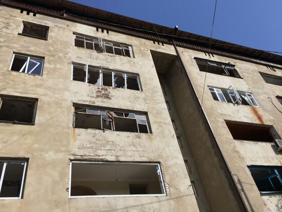 Site of munition depot blast in Abkhazia