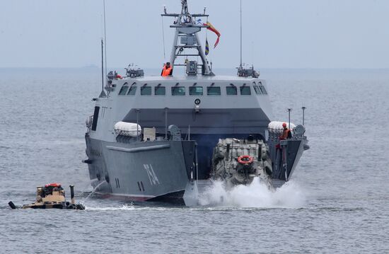 Tactical drill on air- and sea-borne assault in Kaliningrad Region