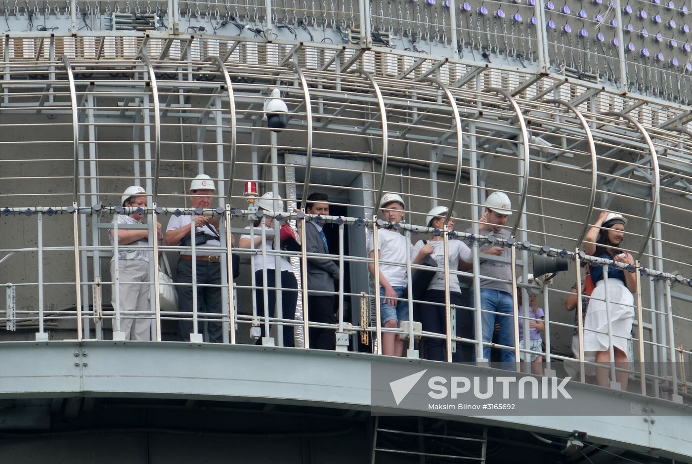 Outdoor observation deck on Ostankino TV tower