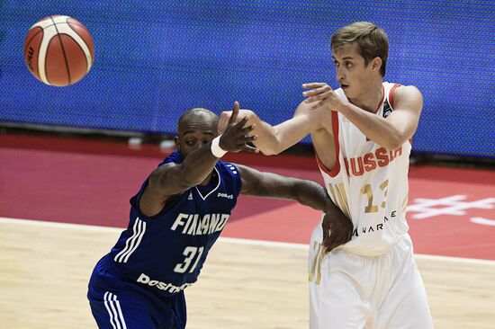 International basketball tournament "Kondrashin and Belov Cup." Russia vs. Finland