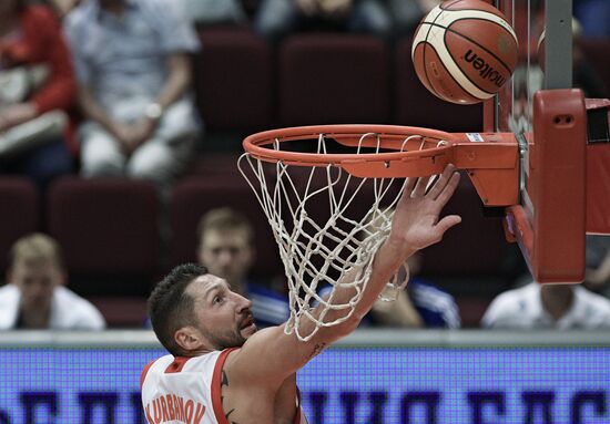 International basketball tournament "Kondrashin and Belov Cup." Russia vs. Finland