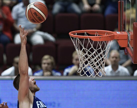 International basketball tournament "Kondrashin and Belov Cup." Russia vs. Finland