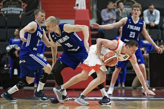 International basketball tournament "Kondrashin and Belov Cup." Russia vs. Finland