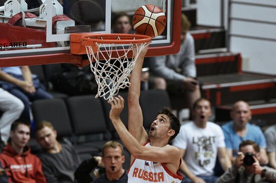 International basketball tournament "Kondrashin and Belov Cup." Russia vs. Finland