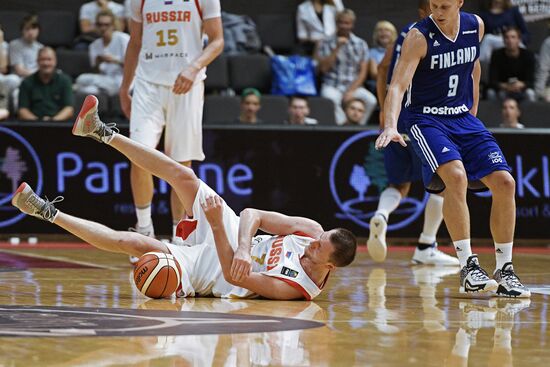 International basketball tournament "Kondrashin and Belov Cup." Russia vs. Finland