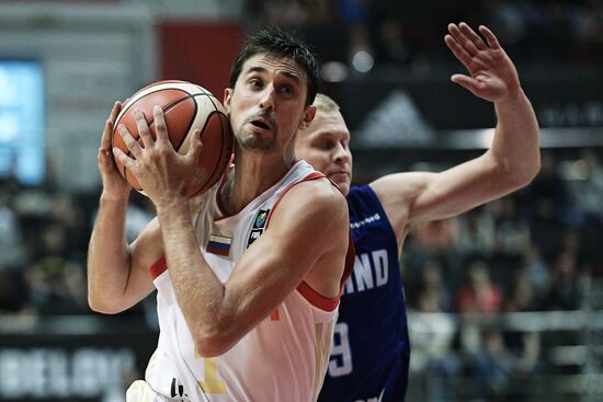 International basketball tournament "Kondrashin and Belov Cup." Russia vs. Finland