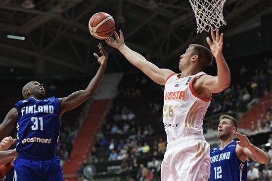 International basketball tournament "Kondrashin and Belov Cup." Russia vs. Finland
