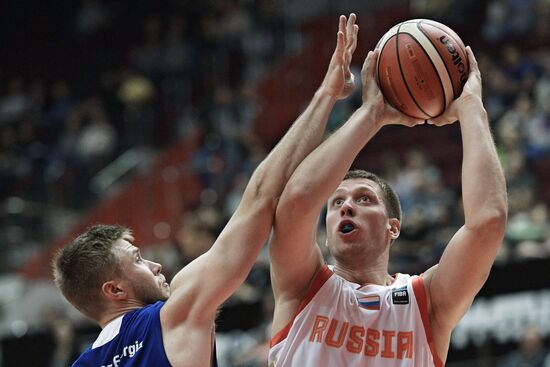 International basketball tournament "Kondrashin and Belov Cup." Russia vs. Finland