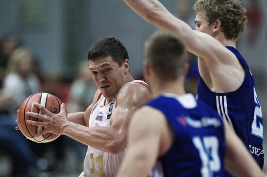 International basketball tournament "Kondrashin and Belov Cup." Russia vs. Finland