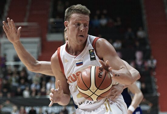 International basketball tournament "Kondrashin and Belov Cup." Russia vs. Finland