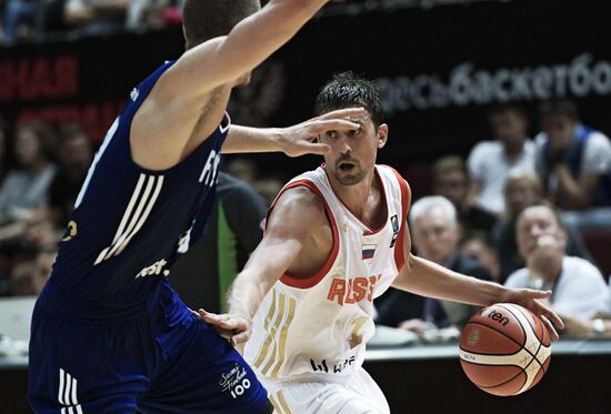 International basketball tournament "Kondrashin and Belov Cup." Russia vs. Finland